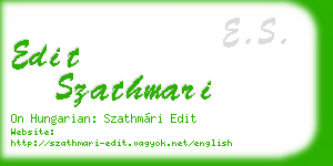 edit szathmari business card